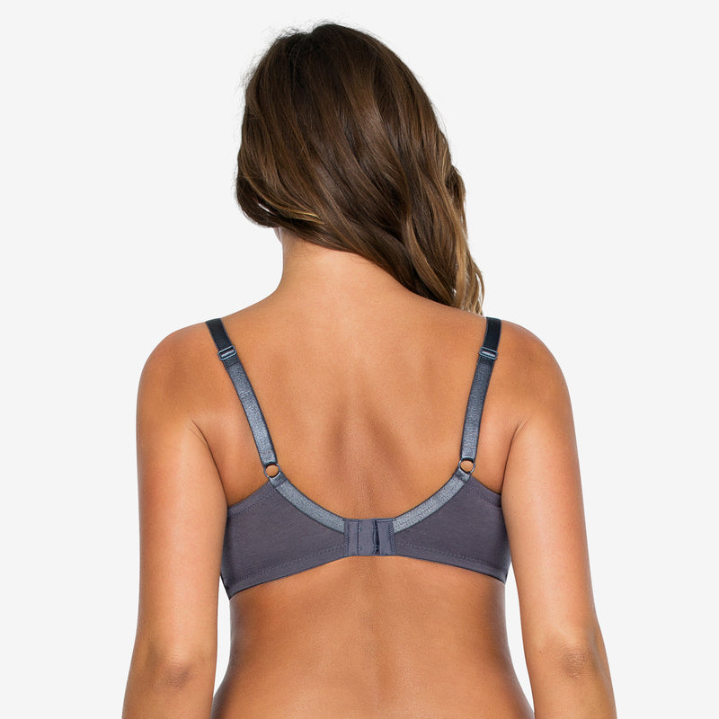 Parfait Tess Unlined Wire Bra in Charcoal - YuppyCollections