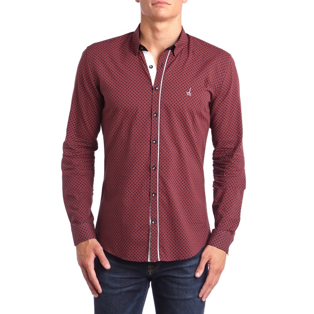 Scarlet Slim Fit Dress Shirt long sleeve - YuppyCollections