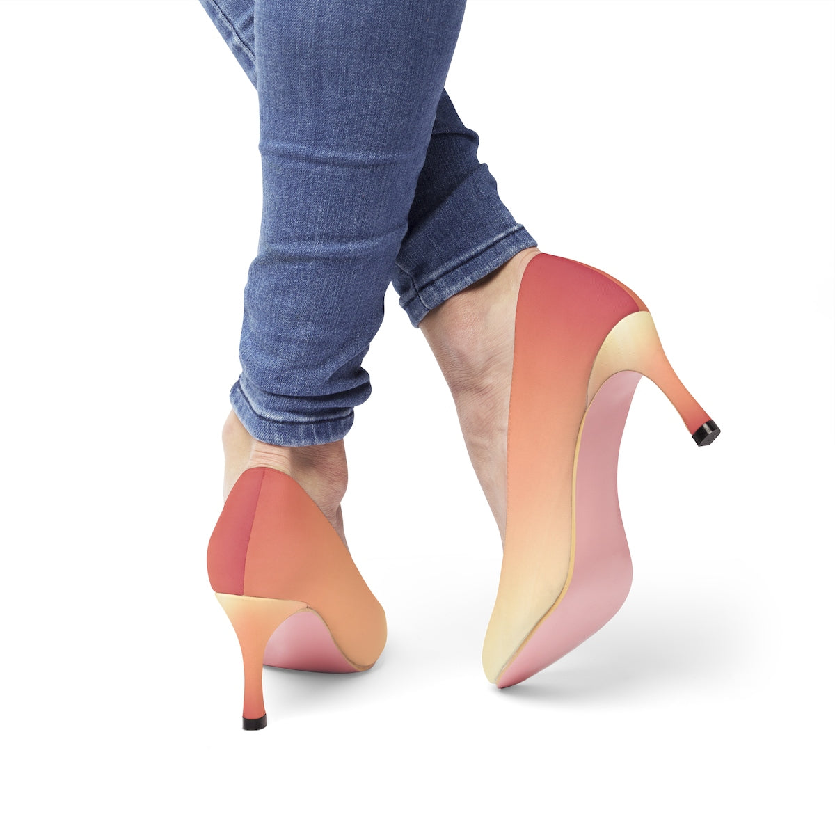 YE Two Toned Women's High Heels - YuppyCollections