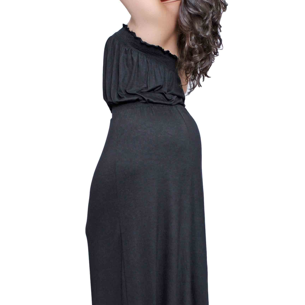 Plus Size Women's Smocked Maxi Dress - YuppyCollections