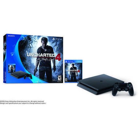 Sony PlayStation 4 Slim 500GB Uncharted 4 Bundle, Black, 3001504Sony PlayStation 4 Slim 500GB Uncharted 4 Bundle, Black, 3001504 - YuppyCollections