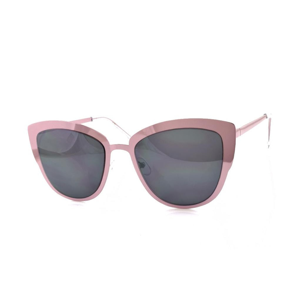 Pink Metal Mirror Sunglasses - YuppyCollections