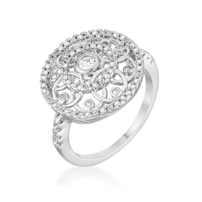 .5 Ct Interlocking Circles Ring with CZ - YuppyCollections