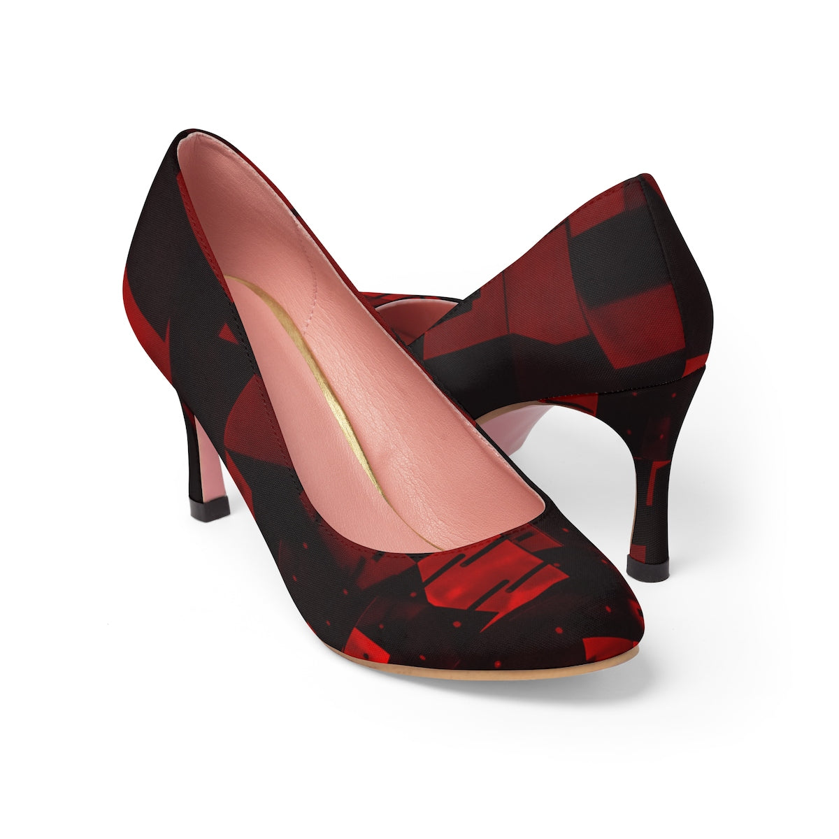 YE Two Toned Red's Women's High Heels - YuppyCollections