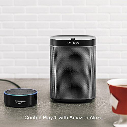 Sonos Play:1 – Compact Wireless Home Smart Speaker for Streaming Music. Works with Alexa. (Black) - YuppyCollections