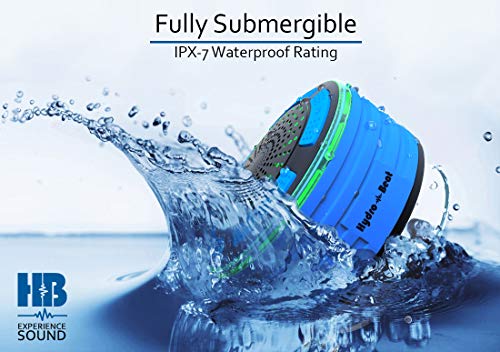 Bluetooth Portable Waterproof Shower Radio - HB Illumination – Shockproof, Dustproof Wireless Shower Radio with Suction Cup, Perfect for Pool, Shower, Boat, Beach, Hot Tub, Outdoors, Indoor