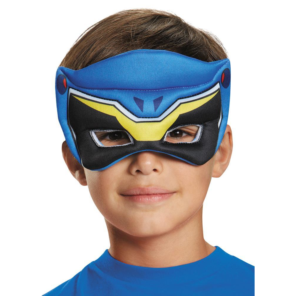 Blue Ranger Dino Puffy Child Costume Mask - YuppyCollections