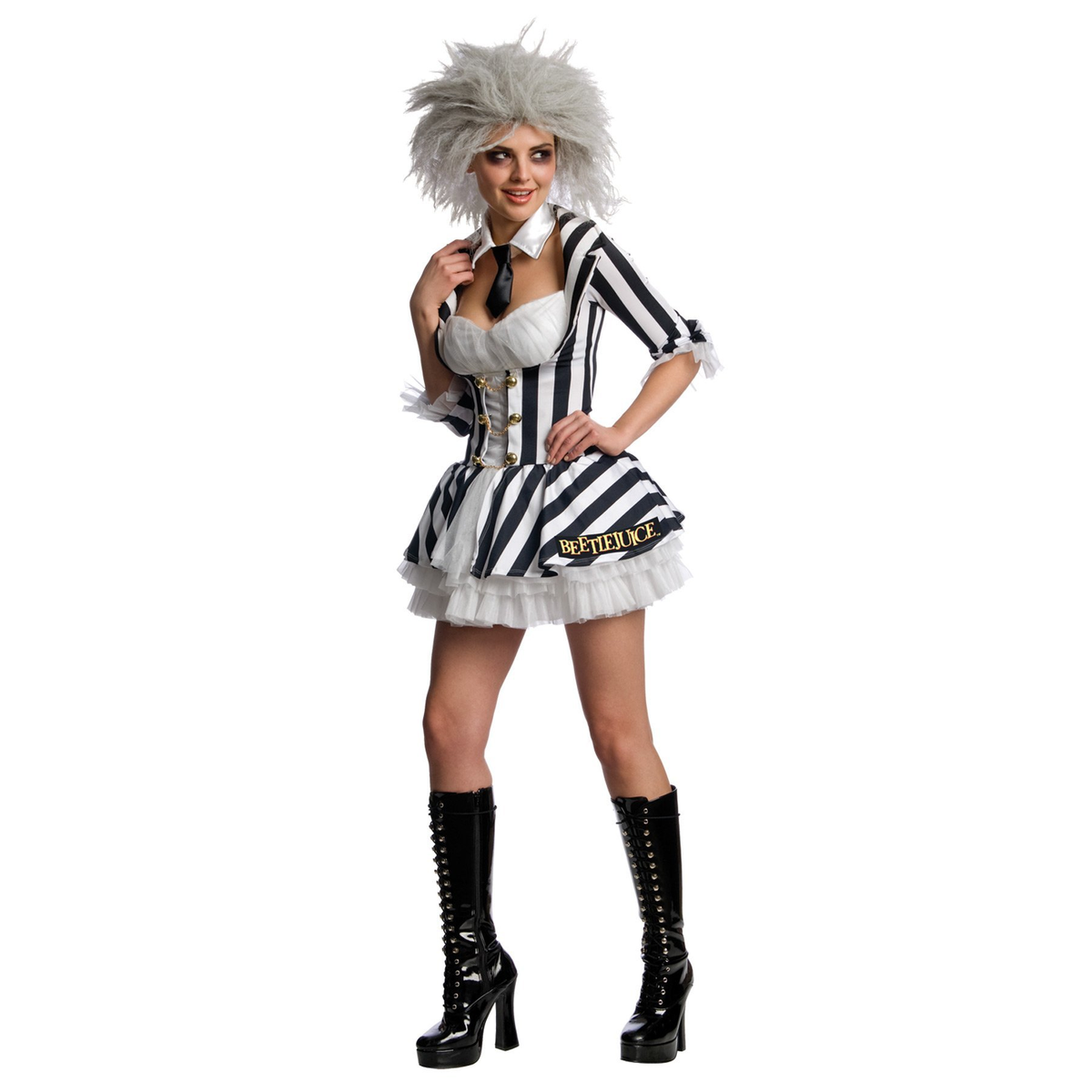 Beetlejuice Sexy Adult Costume Md - YuppyCollections