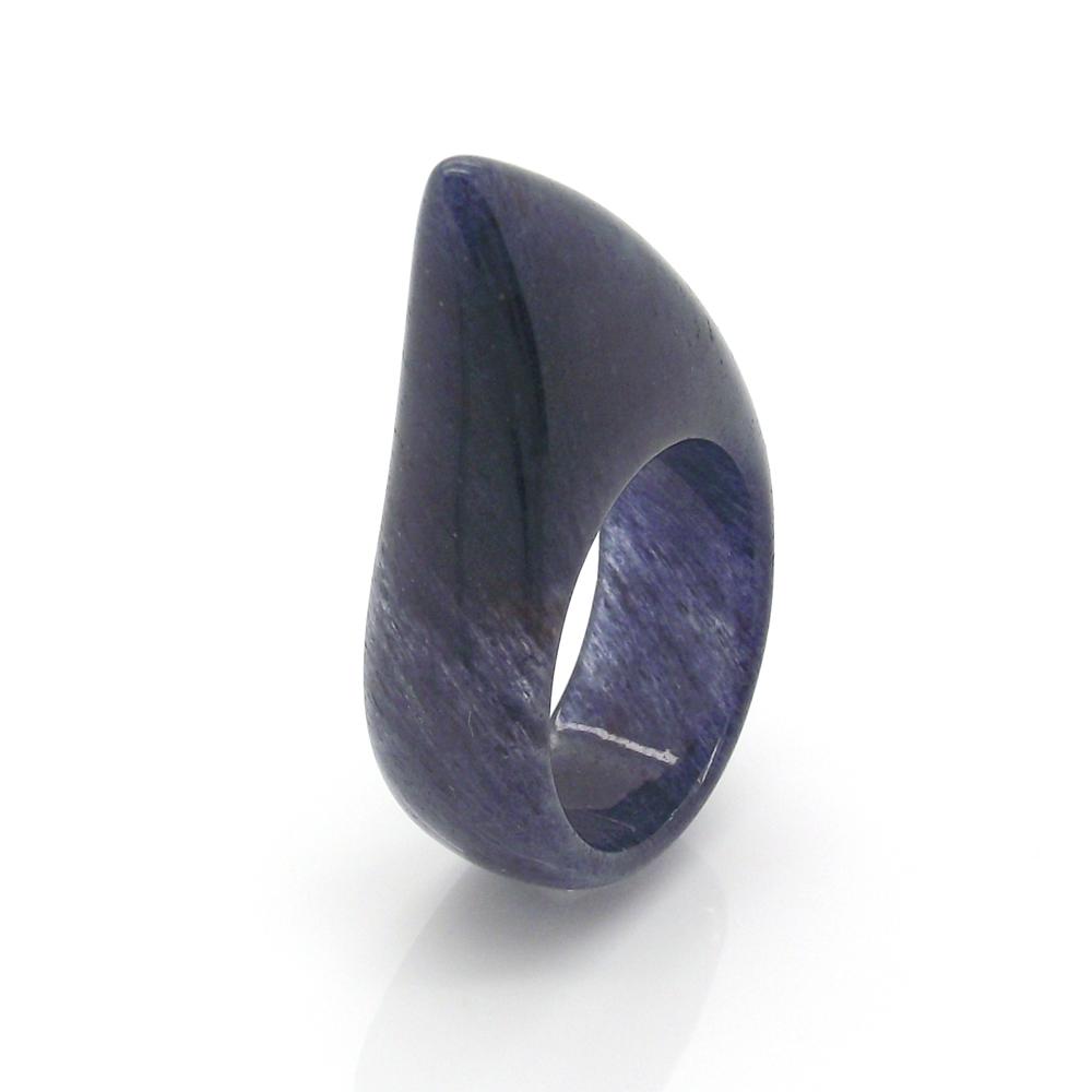 Shark Ring - Blue Aventurine stone - YuppyCollections