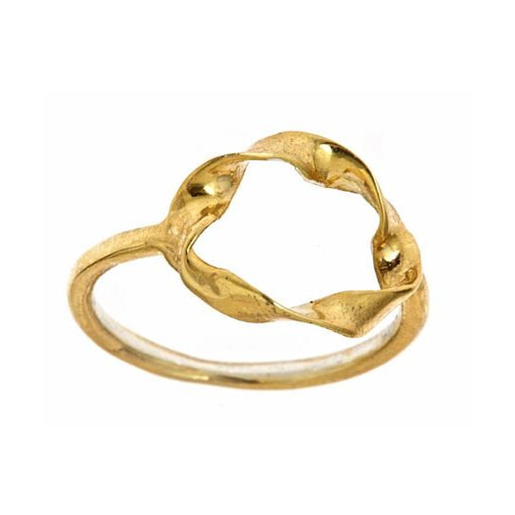 Twisted Circle Ring - YuppyCollections