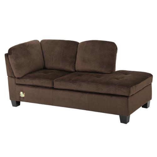 Gable Chocolate Fabric Sectional SetGable Chocolate Fabric Sectional Set - YuppyCollections