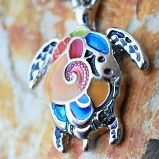 316L Stainless Steel Aloha Sea Turtle Dangle Navel Ring - YuppyCollections