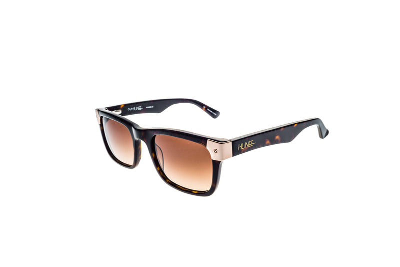 Shiny Tortoise with Rose Gold Metal Wayfarers - YuppyCollections