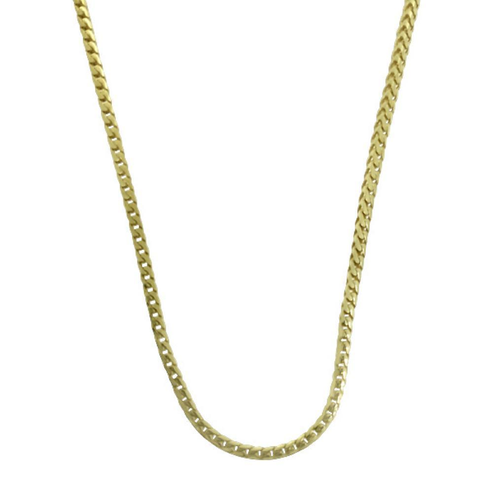 .925 Sterling Silver 1.5MM Franco Chain Gold - YuppyCollections