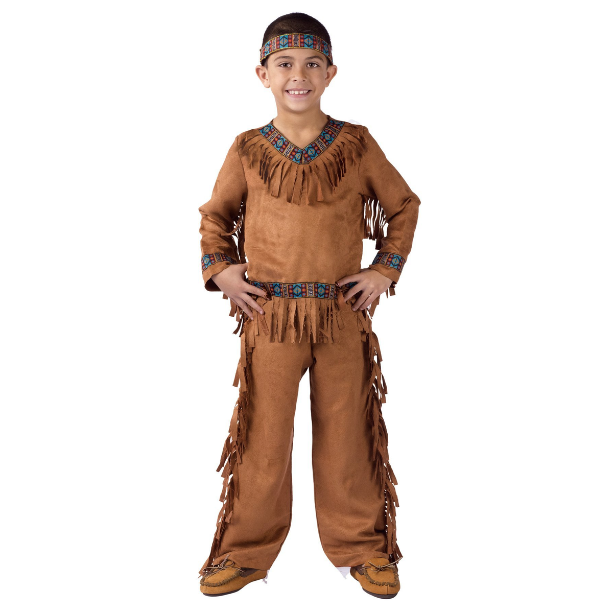 American Indian Boy Boys Costume Lg - YuppyCollections