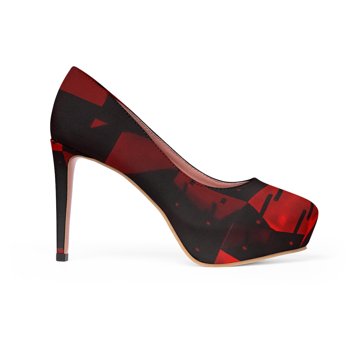 YE Two Toned Red's Women's Platform Heels - YuppyCollections