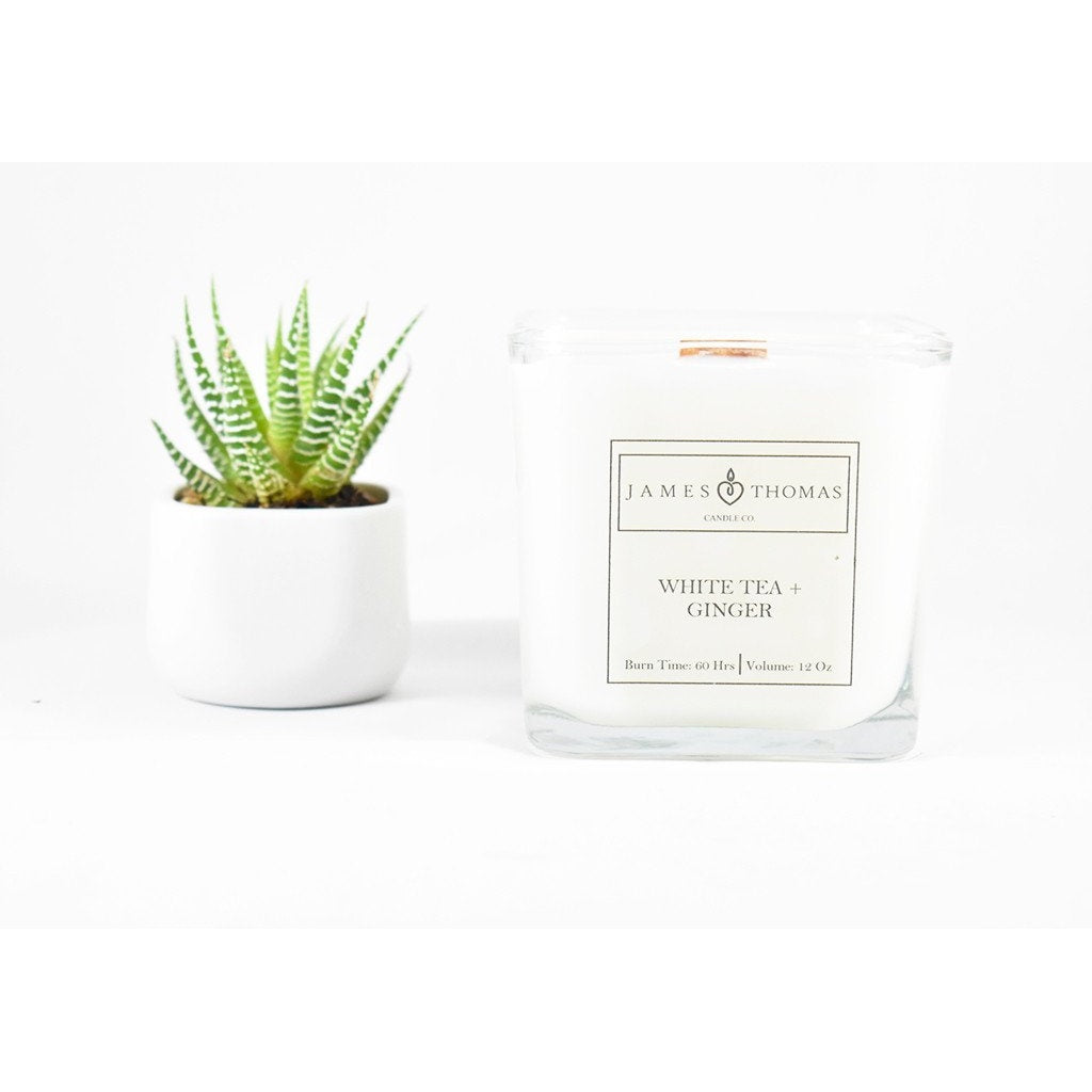 White Tea + Ginger Classic Collection Candle - YuppyCollections