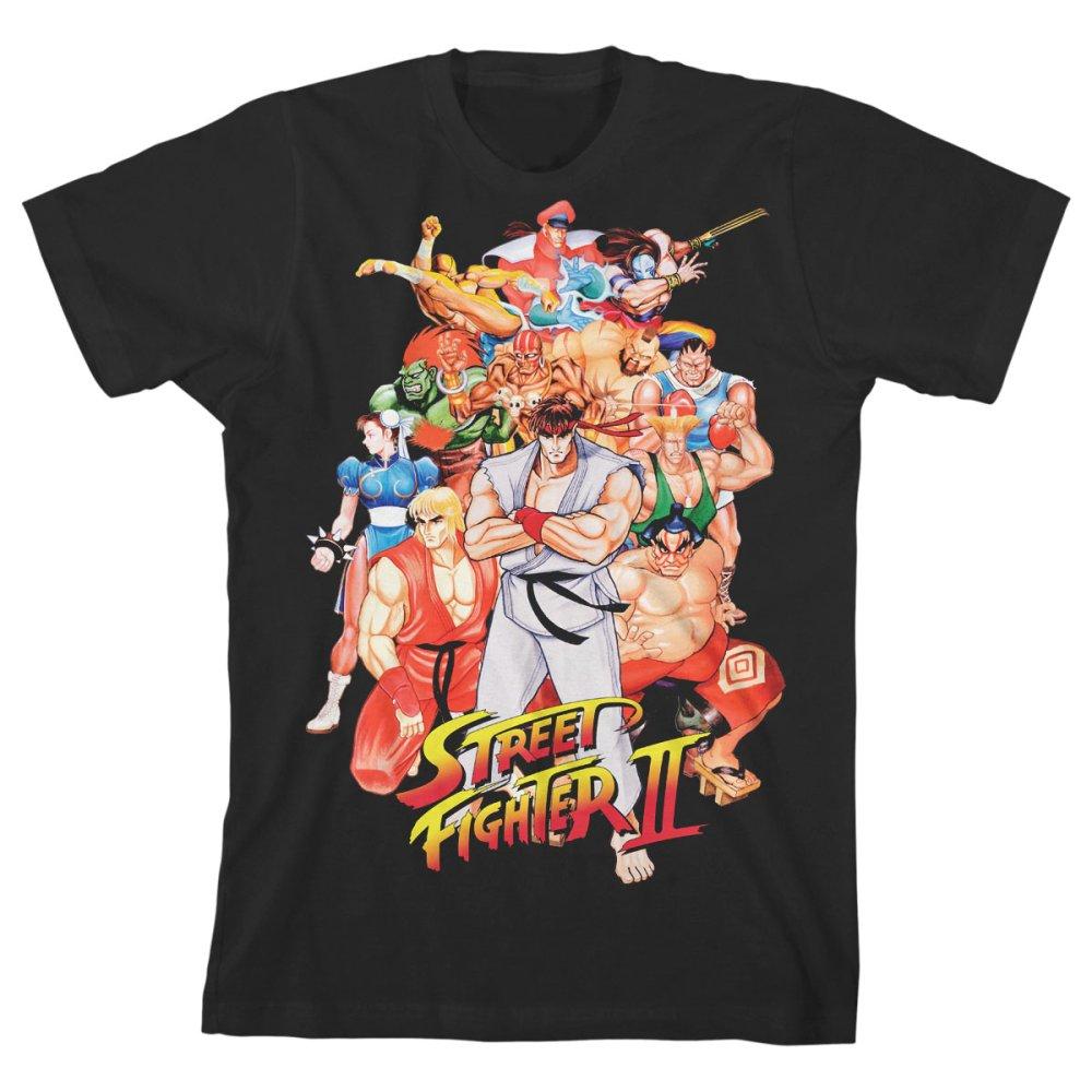 Boys Street Fighter Shirt Youth Video Game Clothing - YuppyCollections