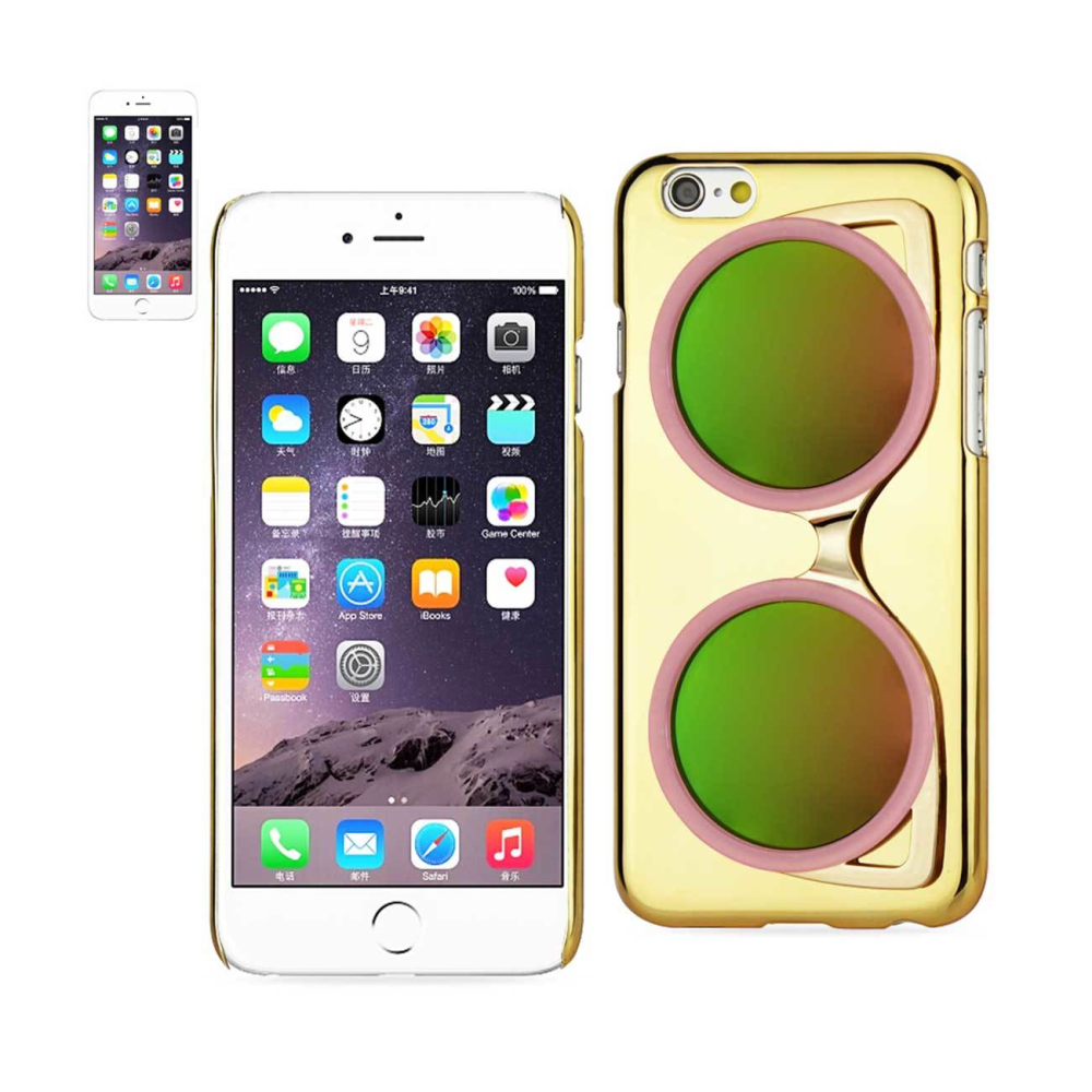 JEWELRY PLATED 3D SUNGLASSES IPHONE 6 CASE IN GOLD PINK - YuppyCollections