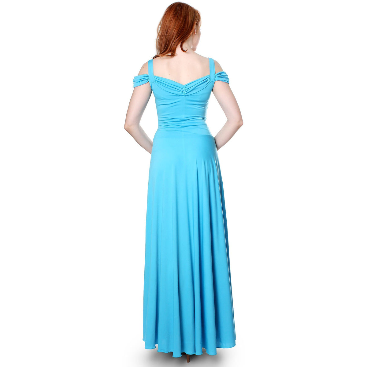 Evanese Women's Slip On Elegant Formal Long Evening Dress Full-Length Ball Gown - YuppyCollections