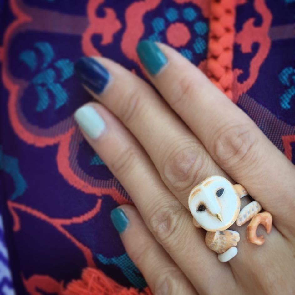 Mary Lou Owl Ring - YuppyCollections