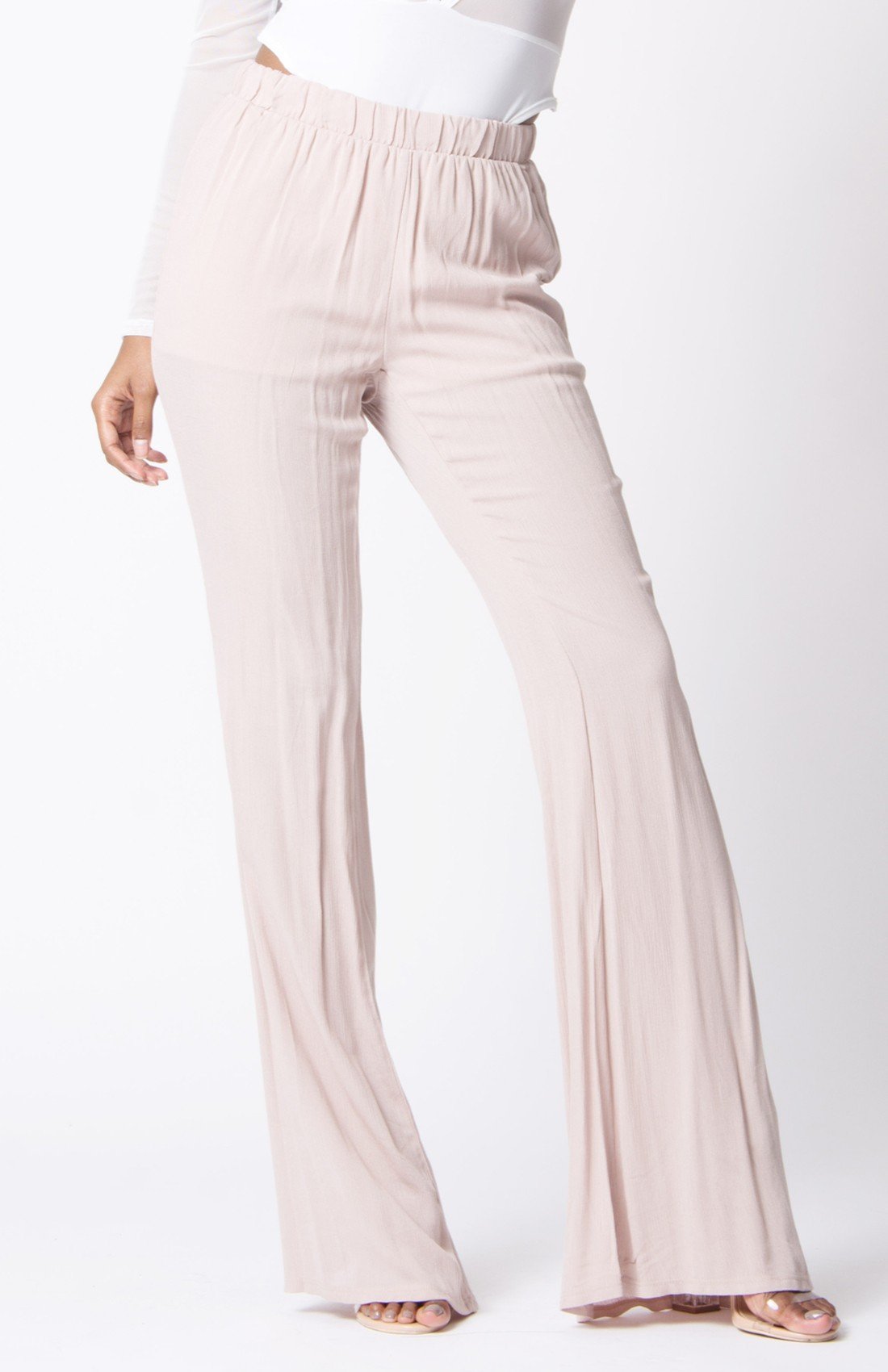 Elastic Waist Wide Legs Pants - YuppyCollections