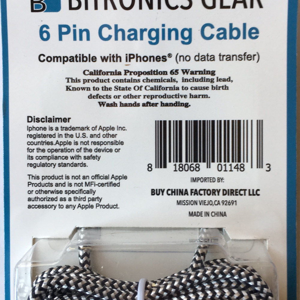 BiTronics Gear iphone Charging Cord - YuppyCollections