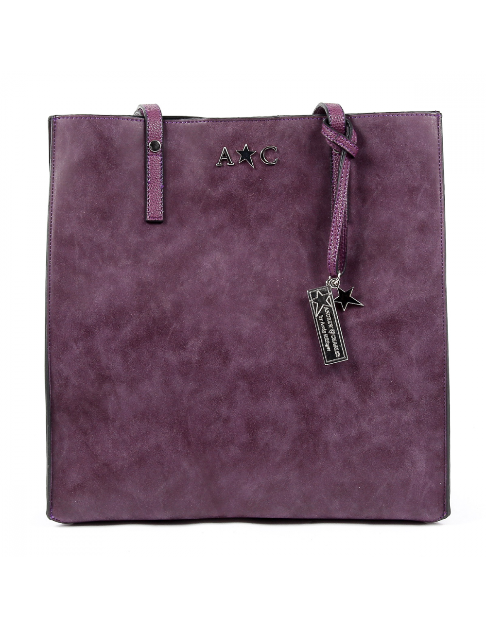 Andrew Charles Womens Handbag Purple SERINA - YuppyCollections
