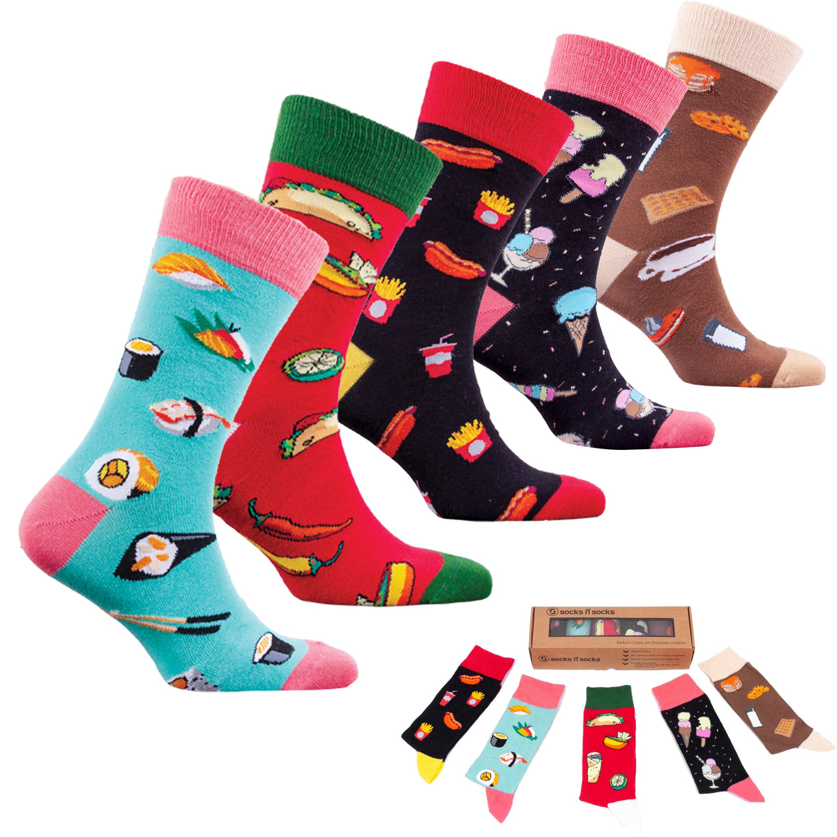 Faster Food Socks - YuppyCollections