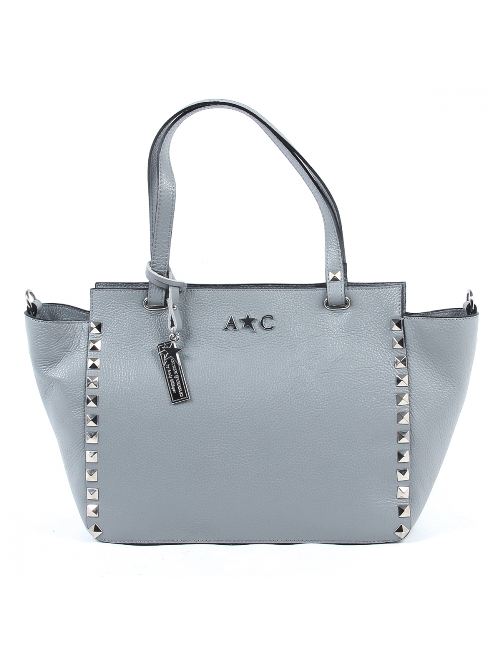 Andrew Charles Womens Handbag Grey JASMIN - YuppyCollections