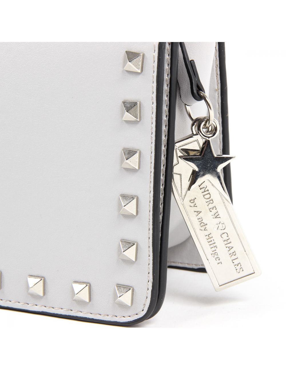 Andrew Charles Womens Handbag Light Grey PAIGE - YuppyCollections
