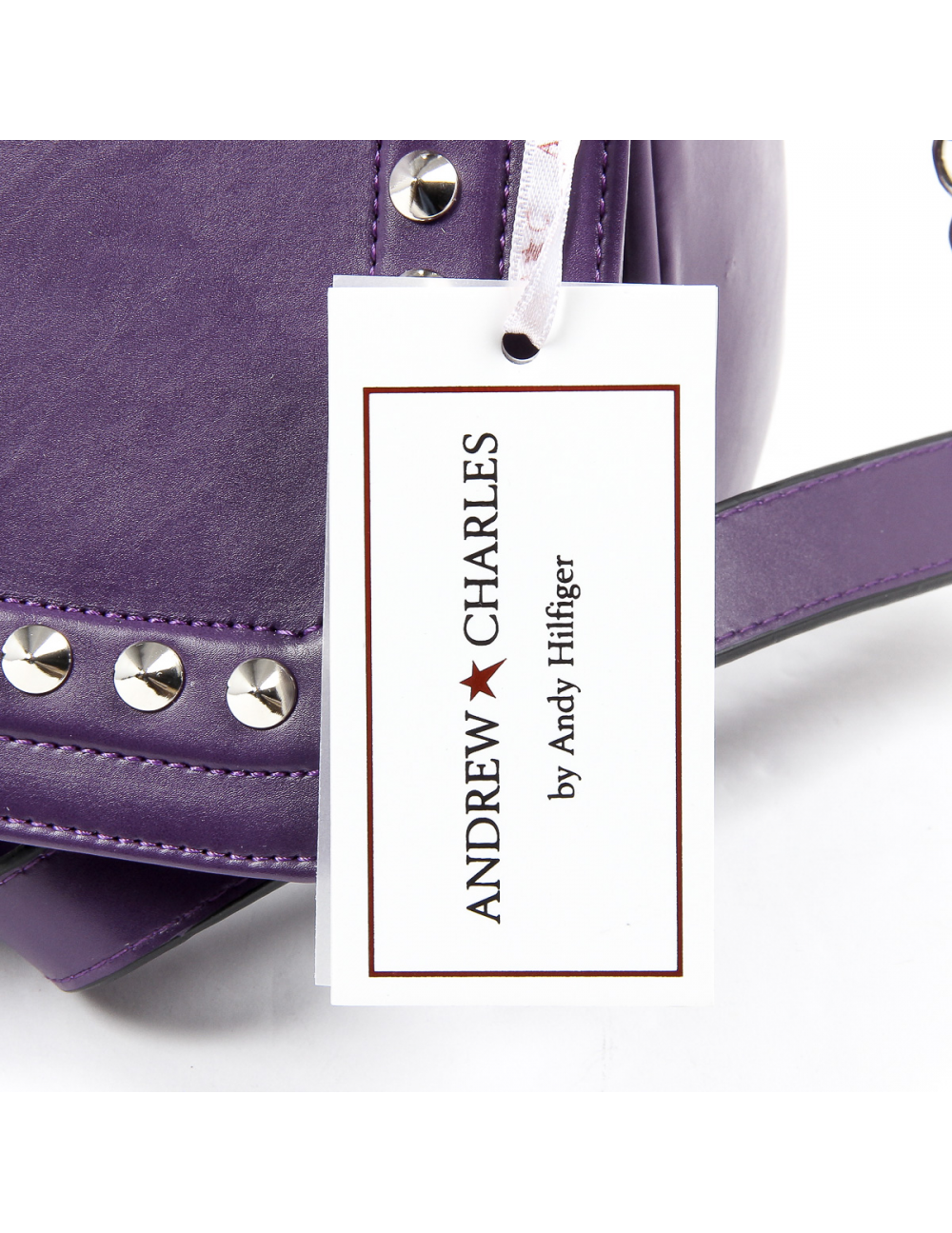 Andrew Charles Womens Handbag Purple SKYLA - YuppyCollections