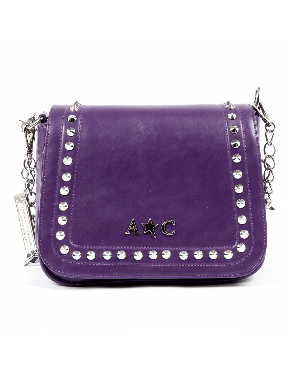 Andrew Charles Womens Handbag Purple SKYLA - YuppyCollections