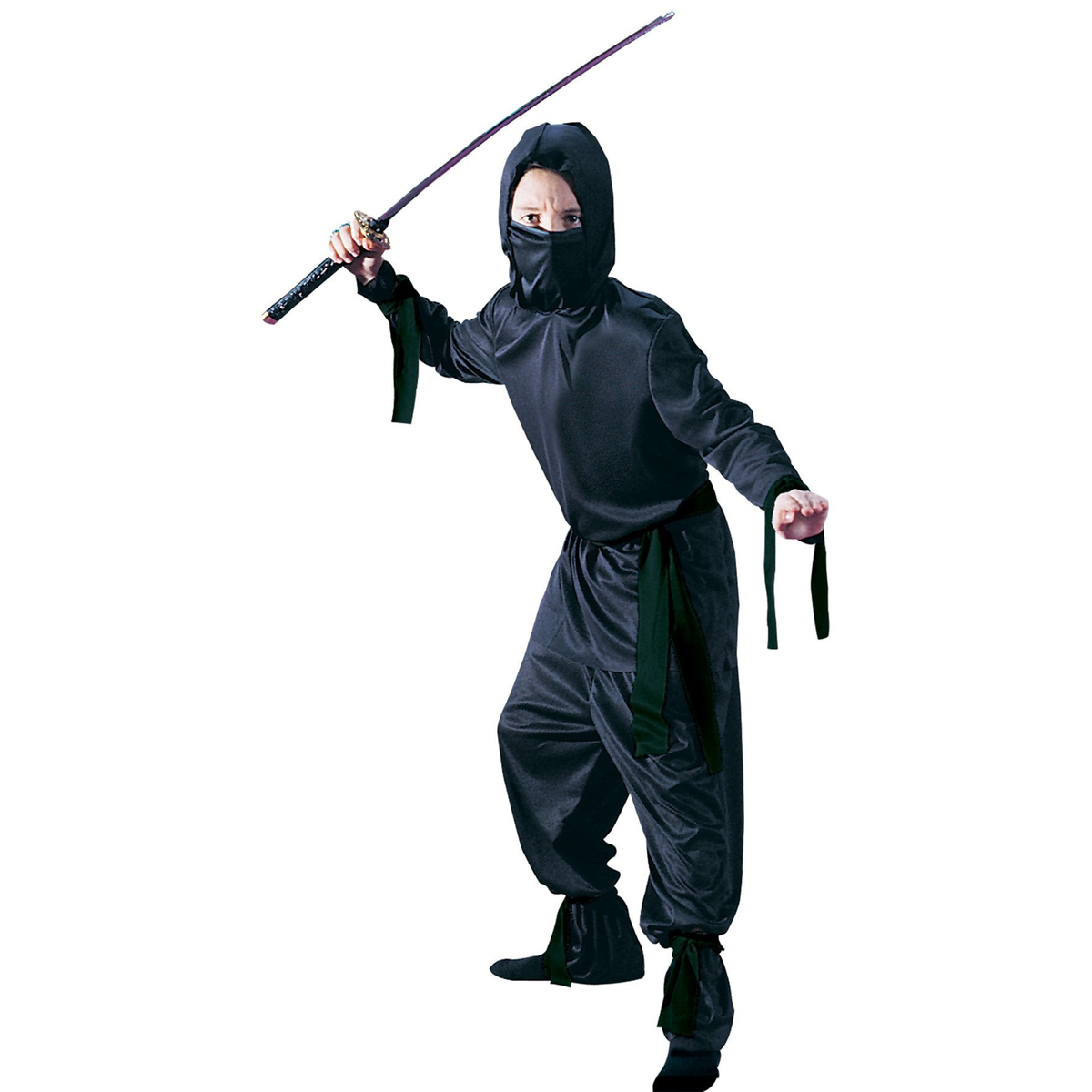 Black Ninja Boys Costume Sm - YuppyCollections