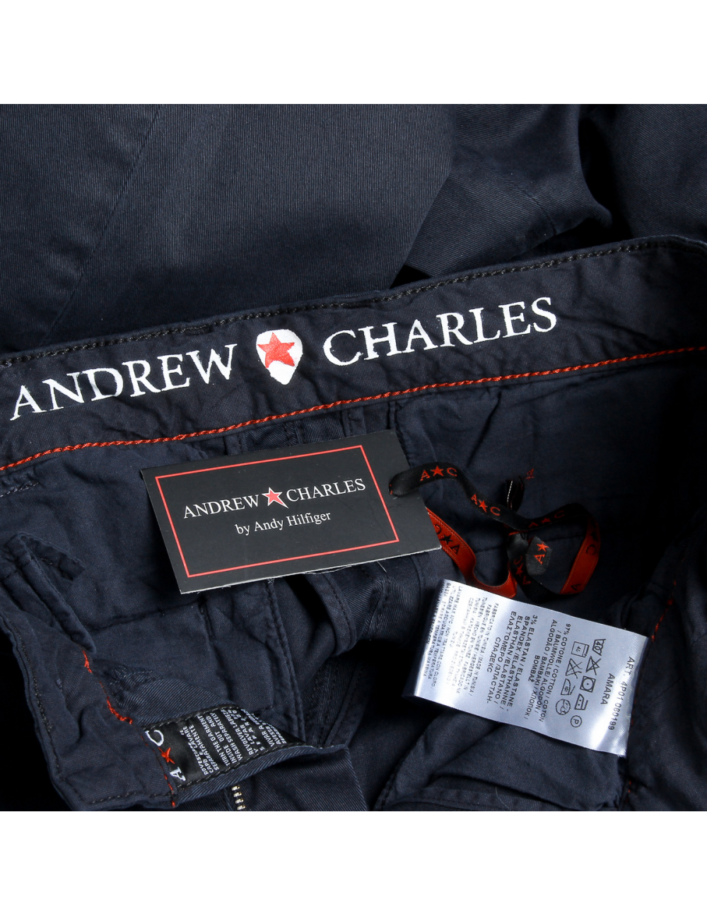 Andrew Charles Mens Pants Blue AMARA - YuppyCollections