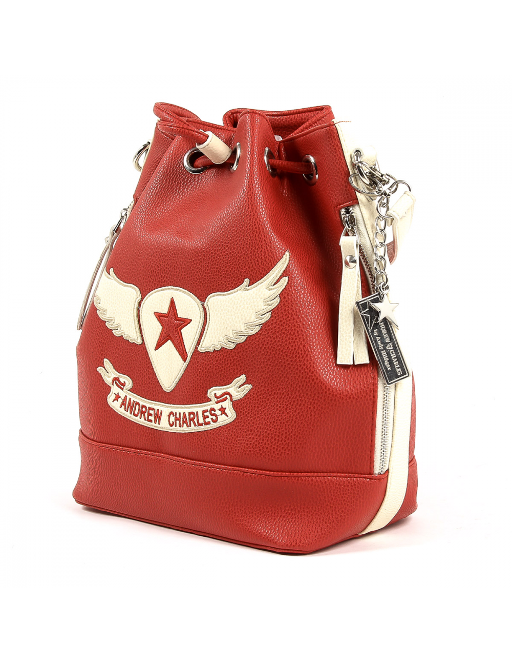Andrew Charles Womens Handbag Red LUCINDA - YuppyCollections