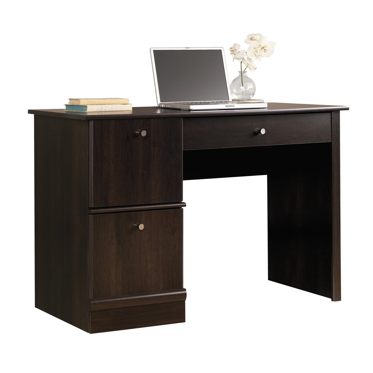 Sauder Computer Desk, Cinnamon CherrySauder Computer Desk, Cinnamon Cherry - YuppyCollections