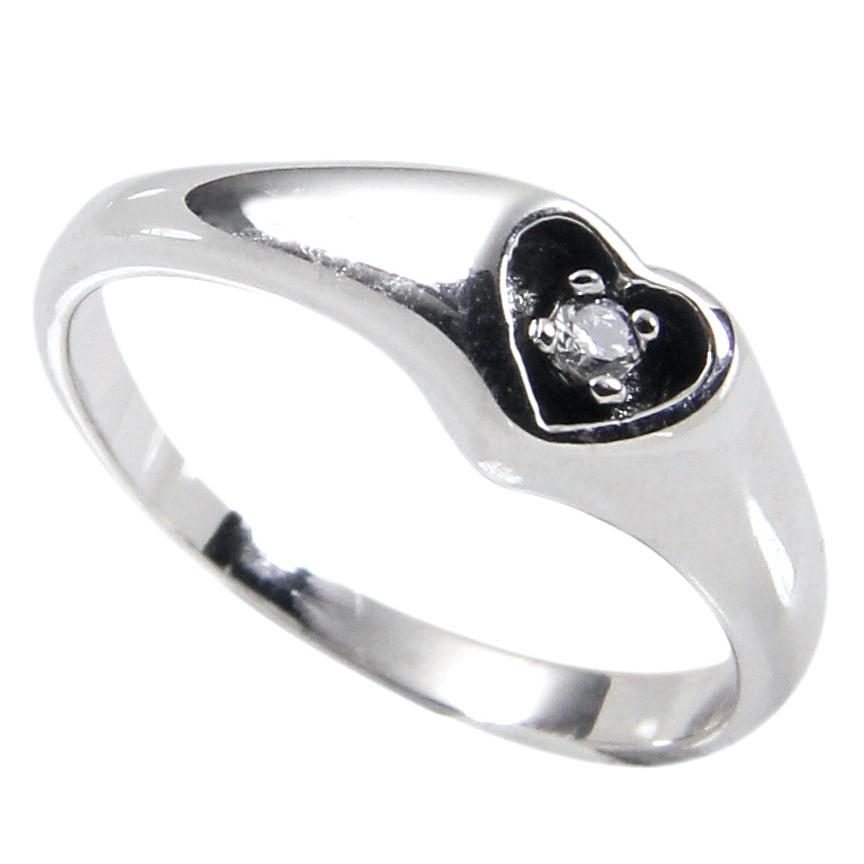 Sterling Silver Antique Style Carved Out Heart Ring - YuppyCollections