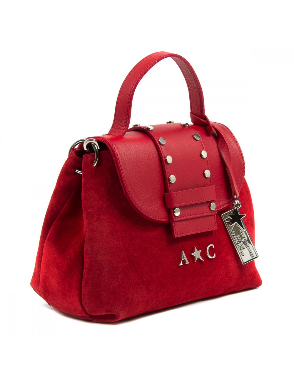 Andrew Charles Womens Handbag Red PAMELA - YuppyCollections