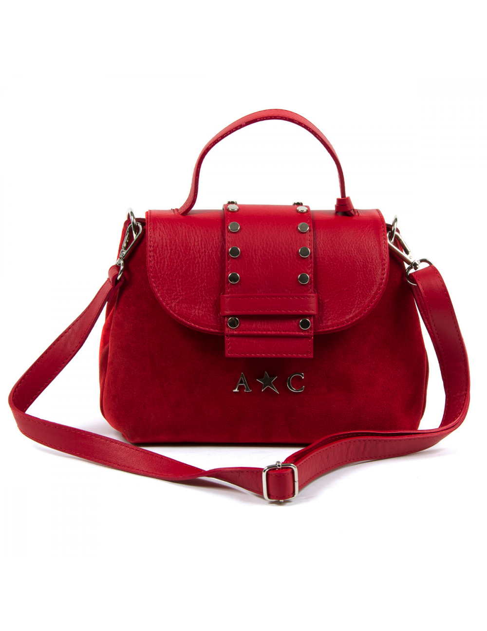 Andrew Charles Womens Handbag Red PAMELA - YuppyCollections