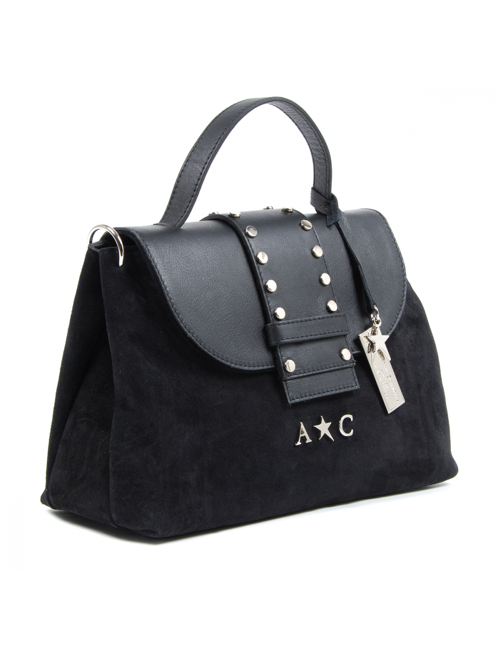 Andrew Charles Womens Handbag Black ROSS - YuppyCollections