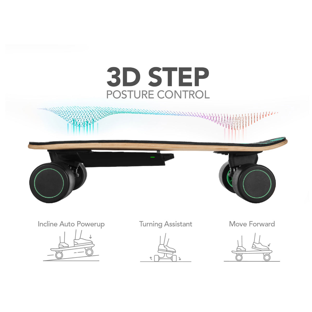 SWAGTRON Swagskate Spectra Mini AI Electric Skateboard – Hands Free Cruiser Skateboard with App, 5.6 MI per Charge, 9.3 MPH, Fast Charging Remote Control SkateboardSWAGTRON Swagskate Spectr