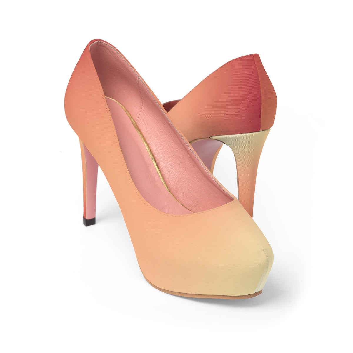 YE Two Toned Women's Platform Heels - YuppyCollections