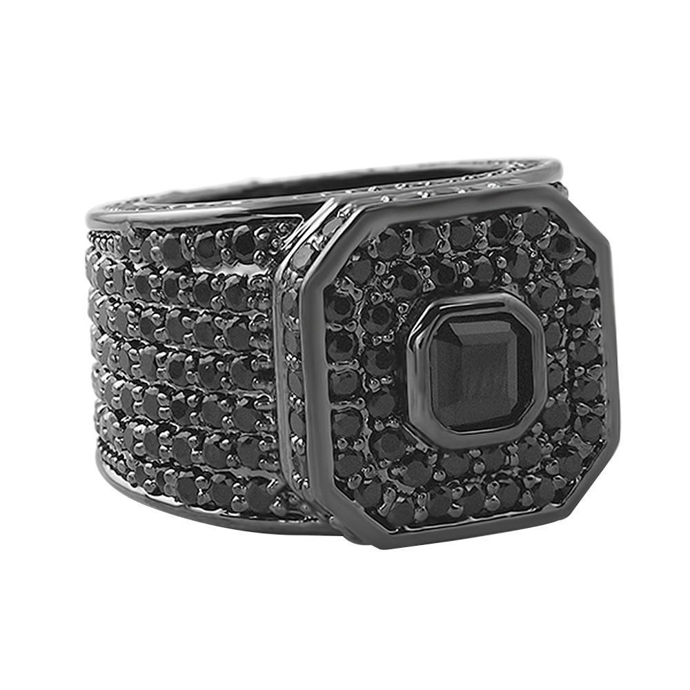 Asscher Boss Black Ring - YuppyCollections