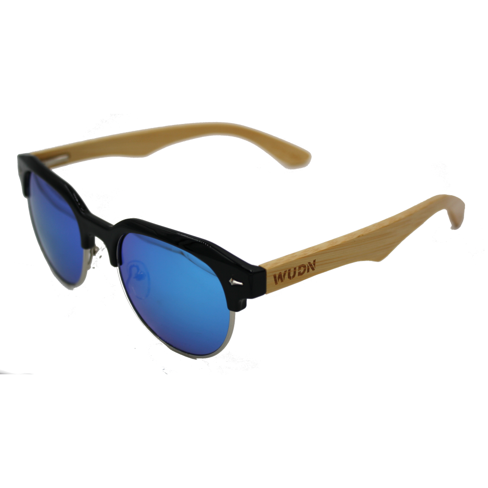 Men & Women's Round Bamboo Vintage Sunglasses - Polarized Lenses - YuppyCollections