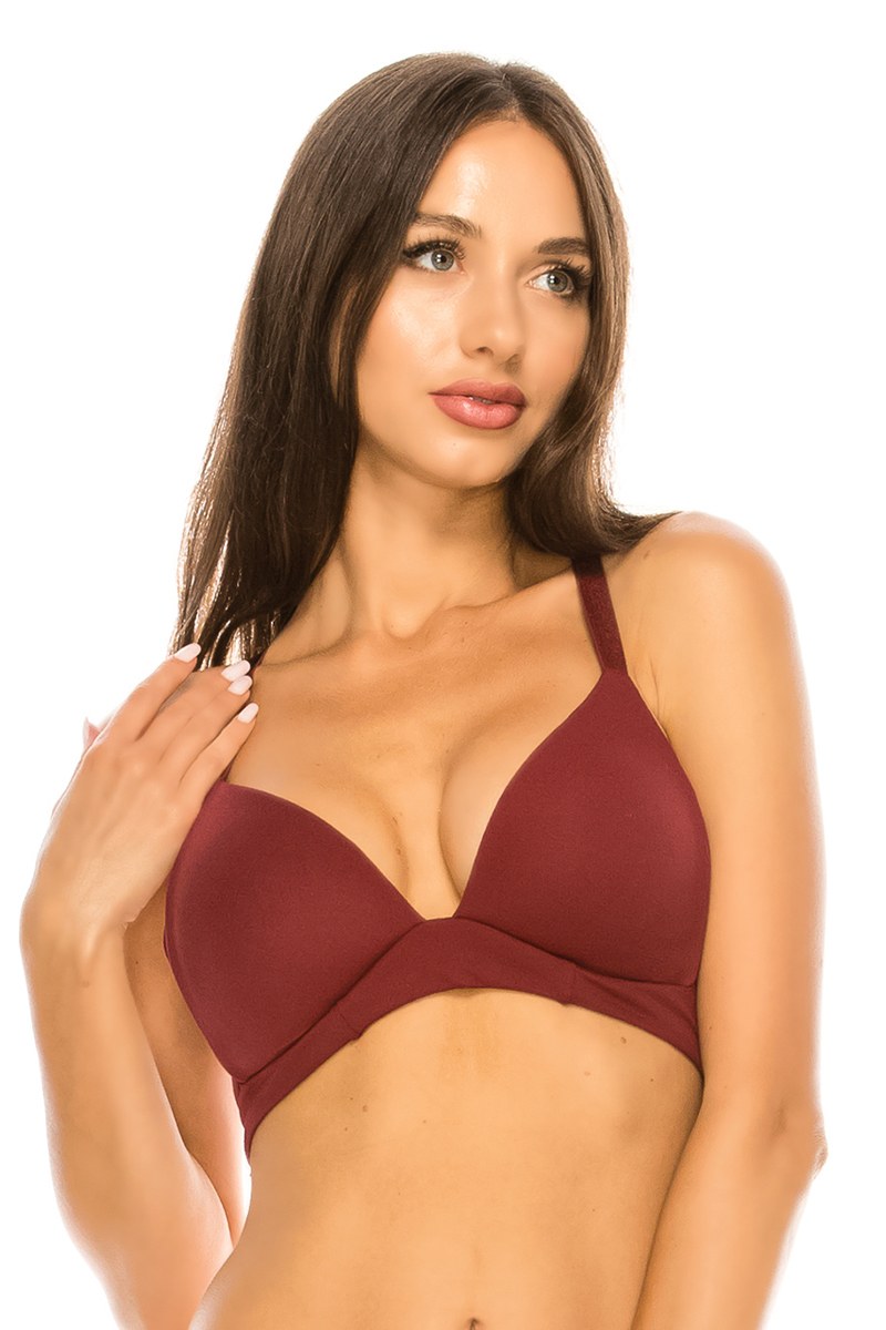 Lightly lined racerback coverage bra - YuppyCollections