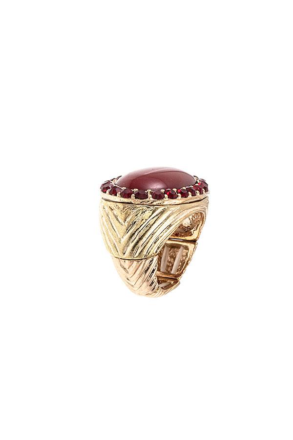 Oval Framed Stretch Ring - YuppyCollections