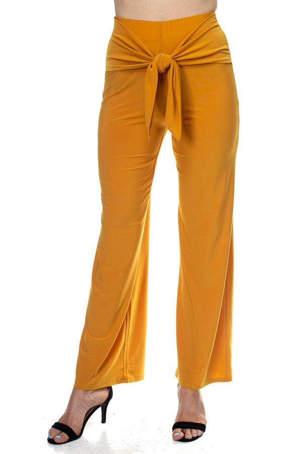 Wrap Waist Tie Pants - YuppyCollections