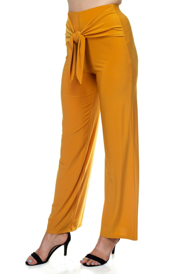 Wrap Waist Tie Pants - YuppyCollections