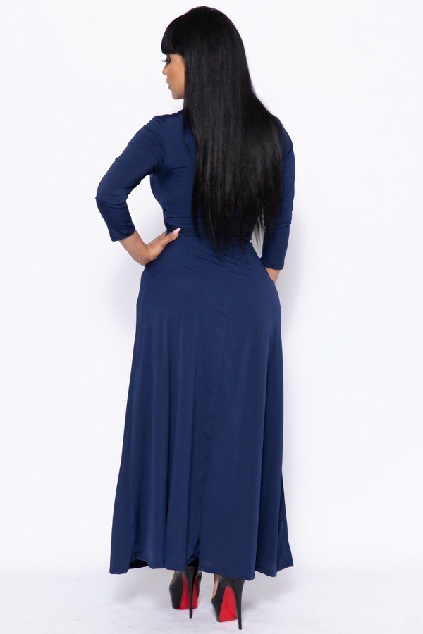 Elegant Maxi Dress With A Waist Tie - YuppyCollections